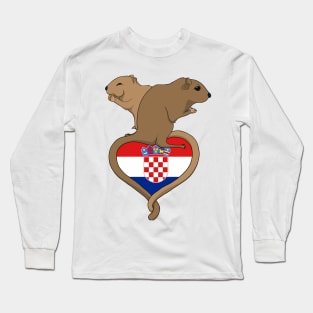 Gerbil Croatia (light) Long Sleeve T-Shirt